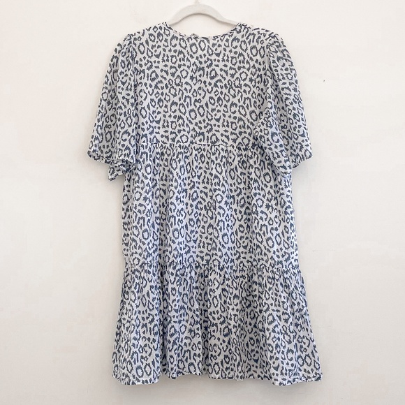 Emerson Fry India Collection Isla Dress in Charcoal Leopard XS/S - Picture 7 of 11